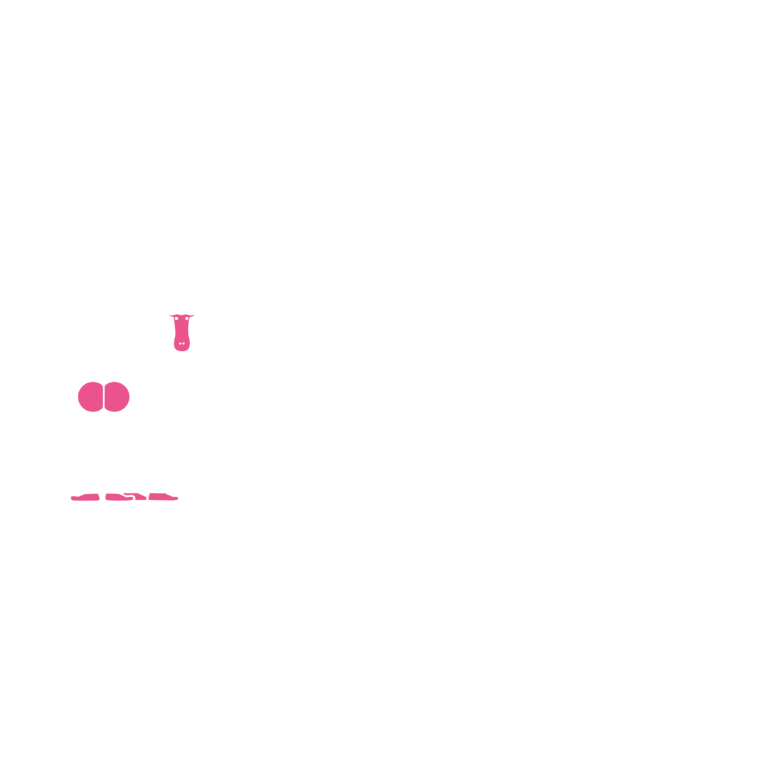 Marketing Backend White and Pink Full Logo