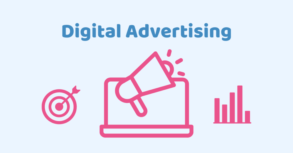 Graphic illustrating digital advertising